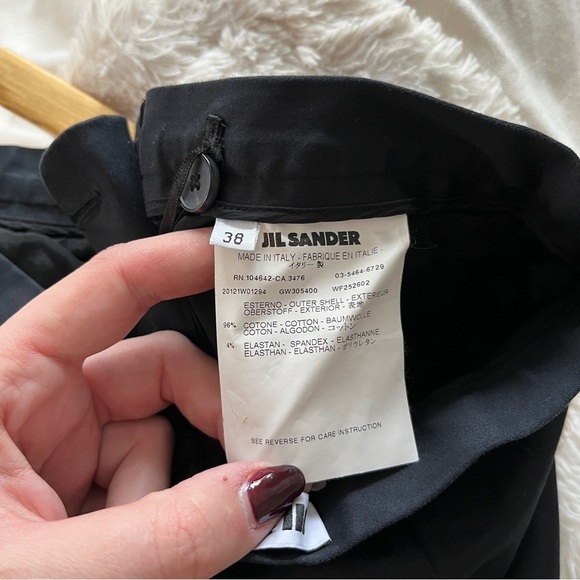 Jill Sander Women’s Trouser in Black Size 38 = US 8 - Picture 4 of 5